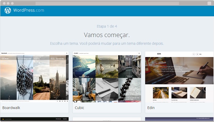 Criando um blog com o WordPress